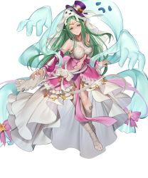 Rule 34 | 1girl, bandages, breasts, comic, costume, detached sleeves, dress, female focus, fire emblem, fire emblem: mystery of the emblem, fire emblem awakening, fire emblem heroes, full body, ghost costume, green eyes, green hair, halloween, halloween costume, hanusu, hat, highres, jack-o&#039;-lantern, jack-o&#039;-lantern hat ornament, jewelry, long dress, long hair, matching hair/eyes, medium breasts, mummy costume, naga (fire emblem), nintendo, non-web source, official alternate costume, official art, pale skin, pointy ears, solo, tiara, transparent background, underboob