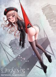 Rule 34 | 1girl, coxxy, goddess of victory: nikke, hanging wedgie, highres, humiliation, non-web source, rapi (nikke), solo, wedgie