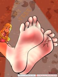 Rule 34 | 1girl, absurdres, domination, dominatrix, feet, feet above head, feet out of frame, feet together, femdom, foot worship, giant, giantess, gts, highres, odor, odour, princess zelda, smell, smelling, smelling feet, smelly., soles, sweat, sweatdrop, zelda (ocarina of time)