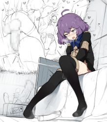 Rule 34 | 1futa, 1girl, ahoge, air doggystyle, bernadetta von varley, breasts, breasts out, censored, dildo, doggystyle, dorothea arnault, drooling, fire emblem, fire emblem: three houses, futa with female, futanari, has uncensored version, highres, huge breasts, huge penis, imagining, masturbation, multiple girls, nintendo, penis, purple hair, sex, sex from behind, sex toy, sinensian, smaller dominant, testicles, vaginal