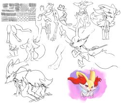 Rule 34 | 1girl, absurdres, all fours, animal ear fluff, animal ears, animal feet, animal nose, anus, ass, blush, body fur, bone, braixen, cleft of venus, closed mouth, creatures (company), crossed arms, fang, female focus, fox ears, fox girl, fox tail, from behind, full body, furry, furry female, game freak, gen 6 pokemon, half-closed eyes, hand to own mouth, hand up, hands on own knees, happy, highres, holding, holding stick, leaning forward, looking at viewer, looking back, multiple views, navel, neck fur, nintendo, nose blush, partially colored, pokemon, pokemon (creature), pussy, red eyes, sketch, smile, snout, sparkle, standing, stick, stoic5, tail, two-tone fur, uncensored, white fur, x-ray, yellow fur