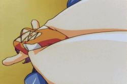 Rule 34 | 1990s (style), 1girl, animated, animated gif, bare legs, bare shoulders, bikini, breasts, cleavage, crotch, dirty pair, dirty pair flash, exercising, female focus, legs, long hair, navel, purple hair, solo, struggling, sweat, swimsuit, thighs, training, yuri (dirty pair), yuri (dirty pair flash)