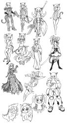 Rule 34 | absurdres, animal costume, animal ears, cat ears, cat girl, cat tail, cow costume, dinosaur costume, dragonmanx, fangs, highres, japanese clothes, kimono, mecha, nathy, necromancer, nurse, pirate costume, robot, school uniform, science fiction, short hair, sketch, socks, swimsuit, tail, tentacles, warhammer, weapon