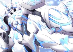 Rule 34 | digimon, feathers, fusion, horns, multiple faces, omegamon merciful mode, wings
