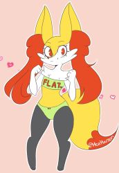 Rule 34 | 1girl, animal ear fluff, animal ears, animal hands, artist name, barefoot, blush, bow, bow panties, bra, braixen, clenched hands, closed mouth, clothed pokemon, clothes writing, creatures (company), english text, female focus, flat chest, fox ears, fox tail, full body, furry, furry female, game freak, gen 6 pokemon, green bra, green panties, hands up, happy, heart, highres, jpeg artifacts, light blush, mezmaroon, nintendo, outline, panties, pigeon-toed, pink background, pokemon, pokemon (creature), red eyes, simple background, smile, solo, standing, tail, twitter username, underwear, underwear only, white outline