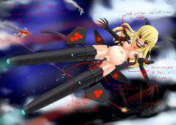 Rule 34 | 1girl, absurdres, aircraft, airplane, anal, anal object insertion, animal ears, blonde hair, blush, breasts, cat ears, collar, corruption, crying, crying with eyes open, cyber (cyber knight), drooling, elbow gloves, english text, engrish text, gagged, gloves, highres, lactation, long hair, milk, milking machine, neuroi, nude, object insertion, perrine h. clostermann, pregnant, ranguage, red eyes, sky, solo, strike witches, striker unit, tail, tears, vaginal, vaginal object insertion, world witches series
