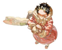 Rule 34 | 2boys, ^ ^, bad id, bad twitter id, black hair, black pants, closed eyes, coat, commentary, forehead, gloves, green hair, haramaki, hat, holding, holding snowball, korean commentary, long coat, lying, male focus, monkey d. luffy, multiple boys, one piece, pants, red coat, roronoa zoro, scar, scar on face, scarf, shirt, short hair, simple background, snow, snowball, straw hat, tio7tio8, white background, white shirt
