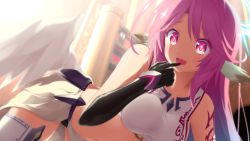 Rule 34 | 10s, 1girl, highres, jibril (no game no life), low wings, no game no life, pink hair, solo, tagme, wings