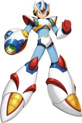 Rule 34 | 1boy, android, armor, forehead jewel, full body, gloves, green eyes, gun, helmet, highres, male focus, mega man (series), mega man x2, mega man x (series), mega man x dive, official art, orb, red gloves, second armor x (mega man), shoulder armor, solo, transparent background, weapon, x (mega man)