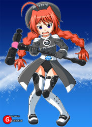 Rule 34 | blue eyes, blush, braid, game console, goldsickle, handheld game console, lyrical nanoha, mahou shoujo lyrical nanoha, mahou shoujo lyrical nanoha a&#039;s, playstation vita, ps move, red hair, sony, twin braids, twintails, video game, vita (nanoha)