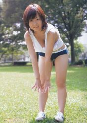 Rule 34 | 1girl, asian, av idol, bare legs, day, hitomi kitamura, outdoors, photo (medium), solo, standing