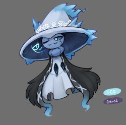 Rule 34 | 1girl, alternate species, cape, cloak, creatures (company), dress, elden ring, extra faces, floating, fur cape, fur cloak, game freak, gen 4 pokemon, gipehtyboo, hat, hat ornament, highres, mismagius, nintendo, pokemon, pokemon (creature), ranni the witch, robe, solo, witch hat