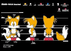 Rule 34 | 1boy, character sheet, fox, full body, furry, furry male, multiple views, official art, sonic (series), sonic the hedgehog, sonic the hedgehog (classic), standing, tagme, tails (sonic), transparent background