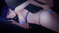 Rule 34 | 1girl, amami taito, ass, bare shoulders, bikini, blue hair, blush, breasts, buttjob, censored, covered erect nipples, cum, cum on body, cum on upper body, ejaculation, game cg, green eyes, handjob, hitozuma swimming club, ino (magloid), interheart, large breasts, legs, looking back, mosaic censoring, open mouth, penis, shiomiya shiho, short hair, sideboob, solo focus, standing, swimsuit, thighs