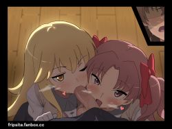 Rule 34 | 3girls, beige vest, blonde hair, blouse, blush, bow, breasts, brown hair, collared shirt, cooperative fellatio, fanbox username, fellatio, flipped hair, framed, futa with female, futanari, gloves, grey skirt, hair between eyes, hair bow, hair ornament, heart, heavy breathing, highres, indoors, licking, licking penis, long hair, looking at viewer, medium breasts, misaka mikoto, multiple girls, no eyes, one eye closed, open mouth, oral, parted bangs, penis, pleated skirt, pov, pov crotch, red bow, red eyes, red hair, school uniform, shirai kuroko, shirt, shokuhou misaki, short sleeves, sidelocks, skirt, sleepy frippy, sparkling eyes, testicles, toaru kagaku no railgun, toaru majutsu no index, tokiwadai school uniform, twintails, uncensored, veins, veiny penis, vest, wavy mouth, white gloves, white shirt, wing collar, wooden floor, yellow eyes