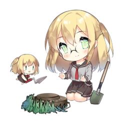 Rule 34 | 2girls, :d, black footwear, blonde hair, blush, blush stickers, brown dress, brown sailor collar, brown skirt, chibi, closed mouth, dress, explosive, fairy (girls&#039; frontline), full body, girls&#039; frontline, glasses, grass, green eyes, grey shirt, hair between eyes, holding, kneeling, landmine fairy (girls&#039; frontline), long hair, long sleeves, looking at viewer, mine (weapon), multiple girls, neck ribbon, necktie, official art, one side up, open mouth, planted, planted shovel, pleated skirt, red necktie, red ribbon, ribbon, rimless eyewear, sailor collar, saru, school uniform, serafuku, shirt, shovel, simple background, skirt, smile, socks, third-party source, transparent background, trowel, w, white socks, | |