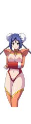 Rule 34 | android, aq interactive, arcana heart, atlus, blue hair, blush, breasts, examu, green eyes, large breasts, mei-fang, nipples, pussy, third-party edit, uncensored