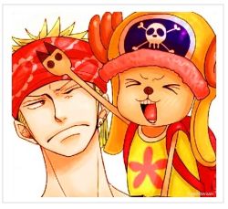 Rule 34 | 2boys, antlers, backpack, bag, earrings, green hair, hat, headband, horns, jewelry, lowres, male focus, multiple boys, one piece, one piece: strong world, reindeer, roronoa zoro, smile, tony tony chopper