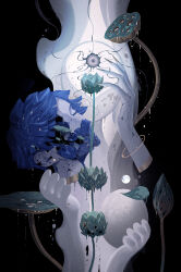 Rule 34 | 4others, bald, bangle, black background, blue hair, bracelet, bud, cloak, closed eyes, colored eyelashes, cracked skin, crystal hair, dripping, eyeball, fingernails, floating head, flower, full moon, grey eyes, hand up, hands up, highres, holding, hole in head, houseki no kuni, jewelry, ko ryou, lapis lazuli (gemstone), leaf, long fingernails, looking at viewer, lotus, lotus leaf, lotus root, moon, multiple others, one-eyed, other focus, out of frame, pebble, pebble (houseki no kuni), phosphophyllite, phosphophyllite (10000), phosphophyllite (ll), severed hand, severed head, severed limb, shards, short hair, simple background, solo focus, spoilers, surreal, third eye, upper body, white cloak, yellow nails