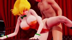 Rule 34 | 1boy, 1girl, 3d, animal costume, animal ears, animated, blonde hair, breasts, carrot (one piece), large breasts, nipples, one piece, rabbit costume, rabbit girl, sex, sex from behind, short hair, sound, tagme, video, wanereart3d