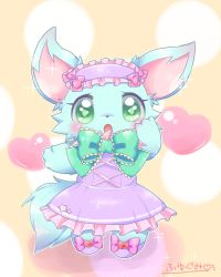 Rule 34 | artist request, character request, dog, furry, green eyes, jewelpet, open mouth