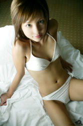 Rule 34 | bed, bikini, highres, nagasaki rina, photo (medium), side-tie bikini bottom, swimsuit, tagme
