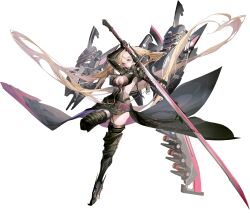 Rule 34 | 04 (artery gear), 1girl, absurdly long hair, artery gear, artery gear: fusion, artist request, backless jacket, black jacket, blonde hair, breasts, female focus, hair between eyes, highres, holding, holding sword, holding weapon, huge weapon, jacket, large breasts, long hair, machinery, md5 mismatch, mechanical arms, mechanical legs, official art, purple eyes, rigging, solo, sword, transparent background, twintails, underboob, very long hair, weapon, webp-to-png conversion