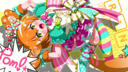 Rule 34 | 1girl, absurdres, animal ears, animal hands, aqua bow, aqua detached collar, aqua dress, aqua legwear, artist name, artist request, asymmetrical legwear, back bow, bap! (love live!), bare legs, bow, bowtie, breasts, cat ears, cat tail, center frills, checkered clothes, checkered headwear, collarbone, detached collar, dress, female focus, flower, frilled dress, frills, full body, gloves, green eyes, hair between eyes, hair ornament, hairclip, hat, hat ribbon, high heels, highres, hoshizora rin, jumping, looking at viewer, love live!, love live! school idol festival, love live! school idol festival all stars, love live! school idol project, mini hat, miniskirt, mismatched legwear, orange hair, outstretched arms, parted lips, paw gloves, pink bow, pink ribbon, pink skirt, plaid, plaid dress, plaid skirt, pleated, pleated dress, pleated skirt, polka dot, polka dot legwear, puffy short sleeves, puffy sleeves, ribbon, ribbon legwear, short hair, short sleeves, skirt, smile, solo, spread arms, star (symbol), star hair ornament, striped bow, striped legwear, tail, vest, white background, white bow, white footwear, white hat, white vest, wrist bow, yellow eyes, yellow flower