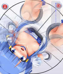 Rule 34 | 10s, 1girl, afterimage, aoki reika, bad id, bad pixiv id, blue dress, blue eyes, blue hair, boots, breasts, choker, clothes pull, cure beauty, dress, drooling, eto, hair tubes, head wings, long hair, magical girl, matching hair/eyes, motion blur, nipples, precure, public use, restrained, rolling, saliva, shirt pull, small breasts, smile precure!, solo, stationary restraints, tears, through wall, translation request, wide-eyed, wings