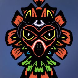 Rule 34 | blue background, lowres, nintendo, self-upload, simple background, skull kid, solo, tagme, the legend of zelda, the legend of zelda: majora&#039;s mask