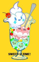 Rule 34 | cherry, creatures (company), food, fruit, game freak, gen 5 pokemon, ice cream, jellicent, nintendo, pokefood, pokemon, pokemon (creature), solosis, vanillite, yoshikawa (pixiv 530114)