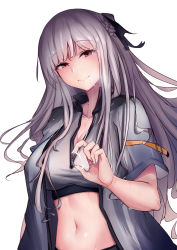 Rule 34 | 1girl, absurdres, after fellatio, ak-12 (age of slushies) (girls&#039; frontline), ak-12 (girls&#039; frontline), bikini, black ribbon, blush, braid, breasts, cleavage, closed mouth, collarbone, cum, cum in mouth, cum string, facial, french braid, girls&#039; frontline, grey bikini, grey jacket, head tilt, highres, jacket, likemuffins, long hair, looking at viewer, medium breasts, navel, official alternate costume, open clothes, open jacket, purple eyes, ribbon, short sleeves, sidelocks, silver bikini, silver hair, simple background, smile, solo, sports bikini, stomach, sweat, swimsuit, upper body, very long hair, white background