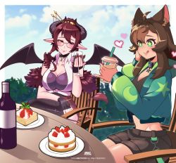Rule 34 | absurdres, animal ears, cat ears, cup, drinking glass, ed cvs, edwart canvas, highres, virtual youtuber, wine glass