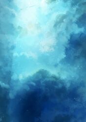 Rule 34 | absurdres, axleaki, blue theme, cloud, cloudy sky, commentary, highres, night, night sky, no humans, original, scenery, sky, sky focus, star (sky), starry sky