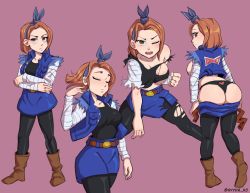 Rule 34 | absurdres, android 18, artist request, ass, character request, cosplay, dragonball z, highres, tagme