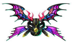 belt digimental digimon horns lilithmon original simple_background white_background wings