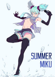 Rule 34 | 1girl, absurdres, alternate hair length, alternate hairstyle, aqua eyes, aqua hair, armpits, bad id, bad pixiv id, black thighhighs, boots, bra, breasts, character name, covered erect nipples, elbow gloves, gloves, hatsune miku, high heel boots, high heels, highres, microphone, miri nanase, navel, necktie, open clothes, open shirt, panties, pantyshot, ribs, see-through, shirt, skirt, small breasts, solo, standing, striped bra, striped clothes, striped panties, thigh boots, thighhighs, twintails, underwear, upskirt, vocaloid