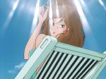 Rule 34 | animated, ass, brown eyes, brown hair, earrings, jewelry, lens flare, lipstick, long hair, lupin iii, makeup, mine fujiko, one-piece swimsuit, sunglasses, swimsuit, video, waving, video