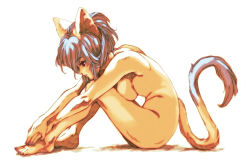 Rule 34 | animal ears, breasts, cat ears, cat tail, nude, short hair, tail