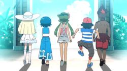 Rule 34 | 3boys, 3girls, animated, animated gif, ash ketchum, creatures (company), everyone, game freak, imagining, kiawe (pokemon), lana (pokemon), lowres, mallow (pokemon), multiple boys, multiple girls, nintendo, pokemon, pokemon (anime), pokemon sm, pokemon sm (anime), sophocles (pokemon), walking