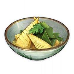 Rule 34 | artist request, bamboo shoot, bowl, commentary, english commentary, food, food focus, game cg, garnish, genshin impact, leaf, lowres, no humans, official art, seaweed, simple background, soup, still life, third-party source, transparent background