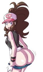 Rule 34 | 1girl, ass, axel-rosered, breasts, butt crack, creatures (company), game freak, hilda (pokemon), huge ass, nintendo, pokemon, pokemon bw, solo, source request, tagme