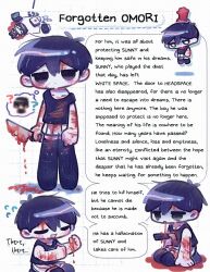 Rule 34 | 1boy, black eyes, black hair, black thighhighs, blood, bloody knife, chibi, closed eyes, colored skin, flying sweatdrops, holding, holding knife, knife, male focus, noose, omori, omori (omori), self-harm, short hair, spoilers, suicide, sunny (omori), tank top, thighhighs, thought bubble, wakame (vhai26uhykmqb9k), white skin