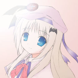 Rule 34 | blue eyes, buttons, hat, large buttons, little busters!, noumi kudryavka, rodori gesu, solo