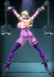 Rule 34 | 1girl, absurdres, ass, blonde hair, breasts, highres, large breasts, namco, nina williams, restrained, tekken, yuri ai