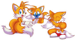 bad_tag bug butterfly child fox hug insect looking_back montyth multiple_tails sega shota smile sonic_(series) tail tail_grab tails_(sonic) two_tails