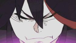 Rule 34 | 10s, 1girl, angry, animated, animated gif, blood, blood from mouth, epic, female focus, kill la kill, lowres, matoi ryuuko, screaming, solo, wide-eyed
