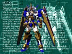 Rule 34 | 1girl, blue eyes, blue hair, clenched hands, english text, fusion, long hair, mechanization, ryou (n1091), shiony regis, solo, standing, super robot wars, super robot wars original generation, super robot wars z, super robot wars z2, valsione, zoom layer