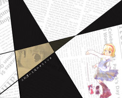 Rule 34 | 1girl, alice margatroid, blonde hair, blue eyes, blush, boots, brown footwear, capelet, female focus, frills, knee boots, looking at viewer, outstretched arms, puffy short sleeves, puffy sleeves, renten, short hair, short sleeves, standing, touhou, wallpaper