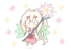 Rule 34 | 1girl, animal ear fluff, animal ears, ayanami (azur lane), azur lane, blush, bow, cat ears, cat girl, cat tail, chibi, dress, fairy wings, floral background, flower, frilled dress, frills, green wings, hair between eyes, hair ornament, hairclip, holding, holding flower, kemonomimi mode, long hair, looking at viewer, mini person, minigirl, pink dress, pink flower, ponytail, puffy short sleeves, puffy sleeves, red bow, sakurato ototo shizuku, short sleeves, sidelocks, solo, tail, transparent wings, very long hair, white background, white hair, wings, | |